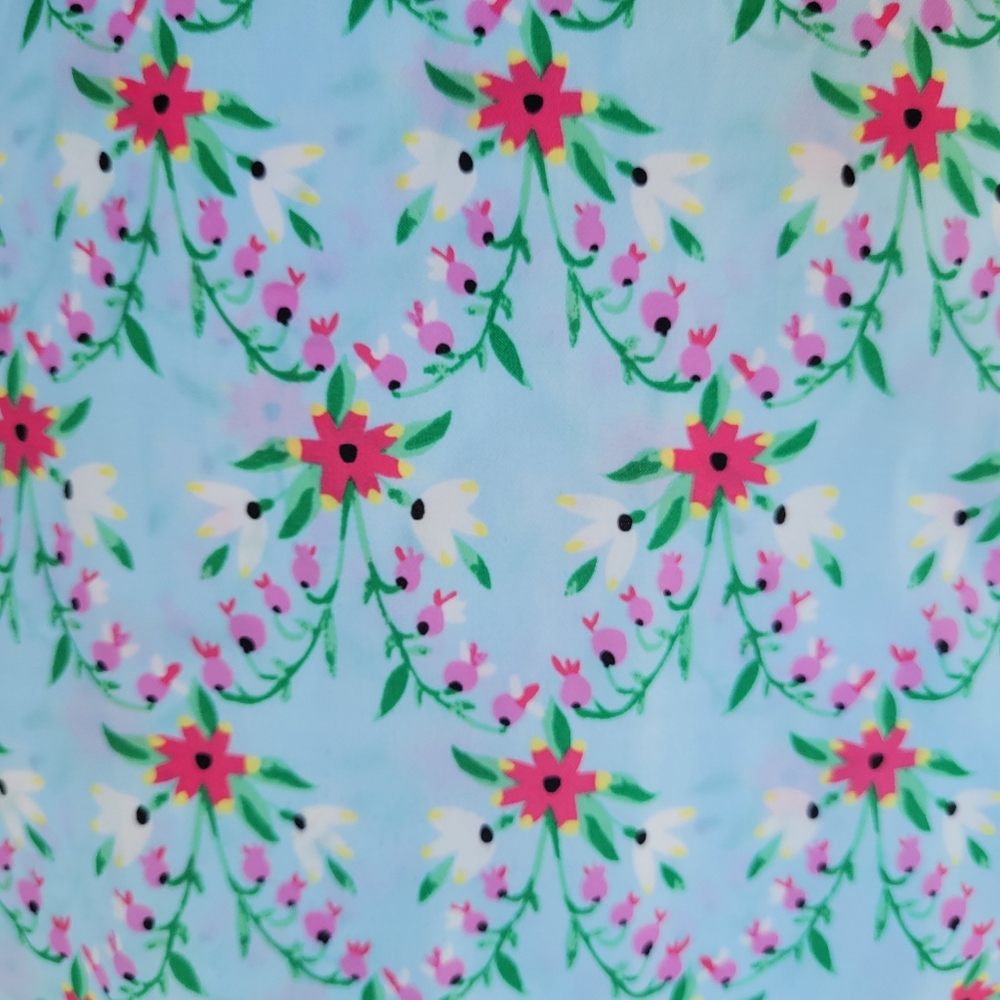 Ann Taylor Floral Blouse - Blue and Pink - Picture 8 of 8